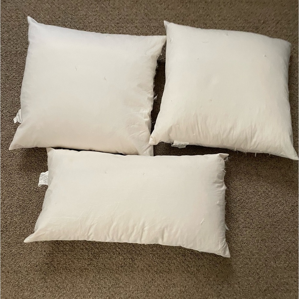Feather Throw Pillow Set of 3